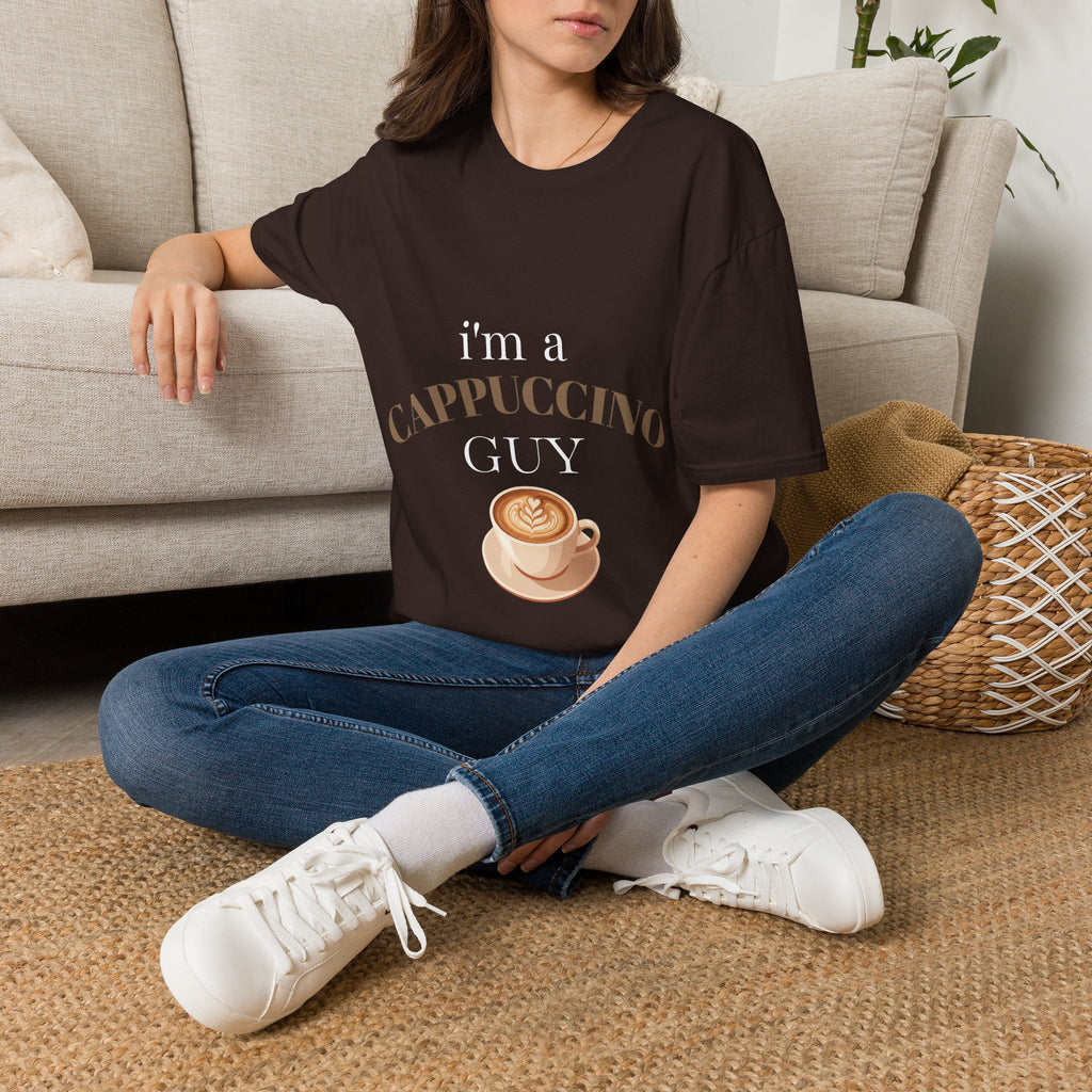 Cappuccino Guy T-Shirt – “I’m a Cappuccino Guy” Coffee Lover Tee