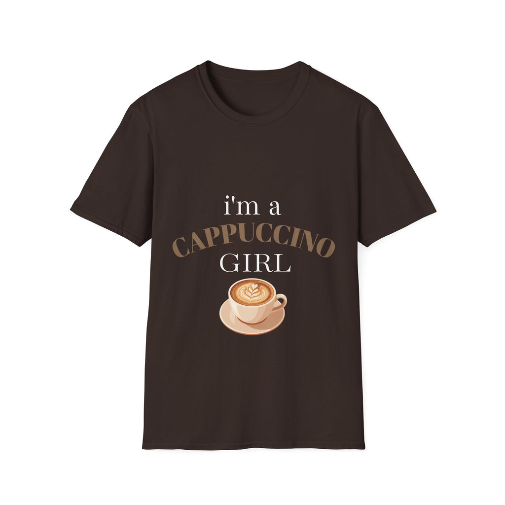 Copy of Cappuccino Girl T-Shirt – “I’m a Cappuccino Girl” Coffee Lover Tee