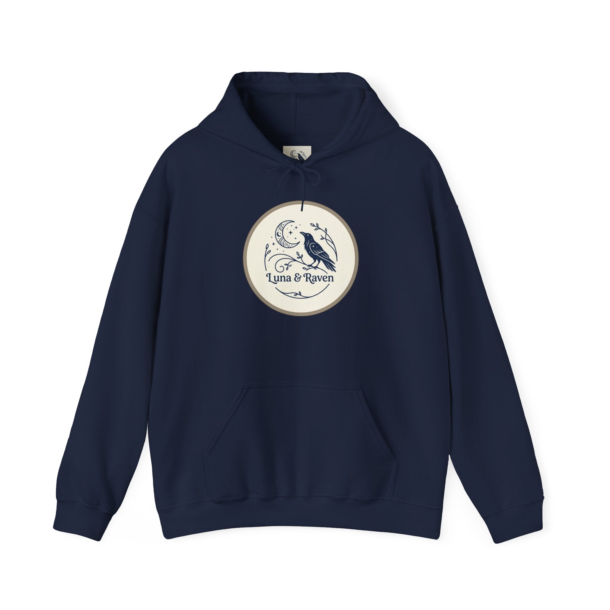Raven & Moon Hoodie – "Luna & Raven" Celestial Pullover
