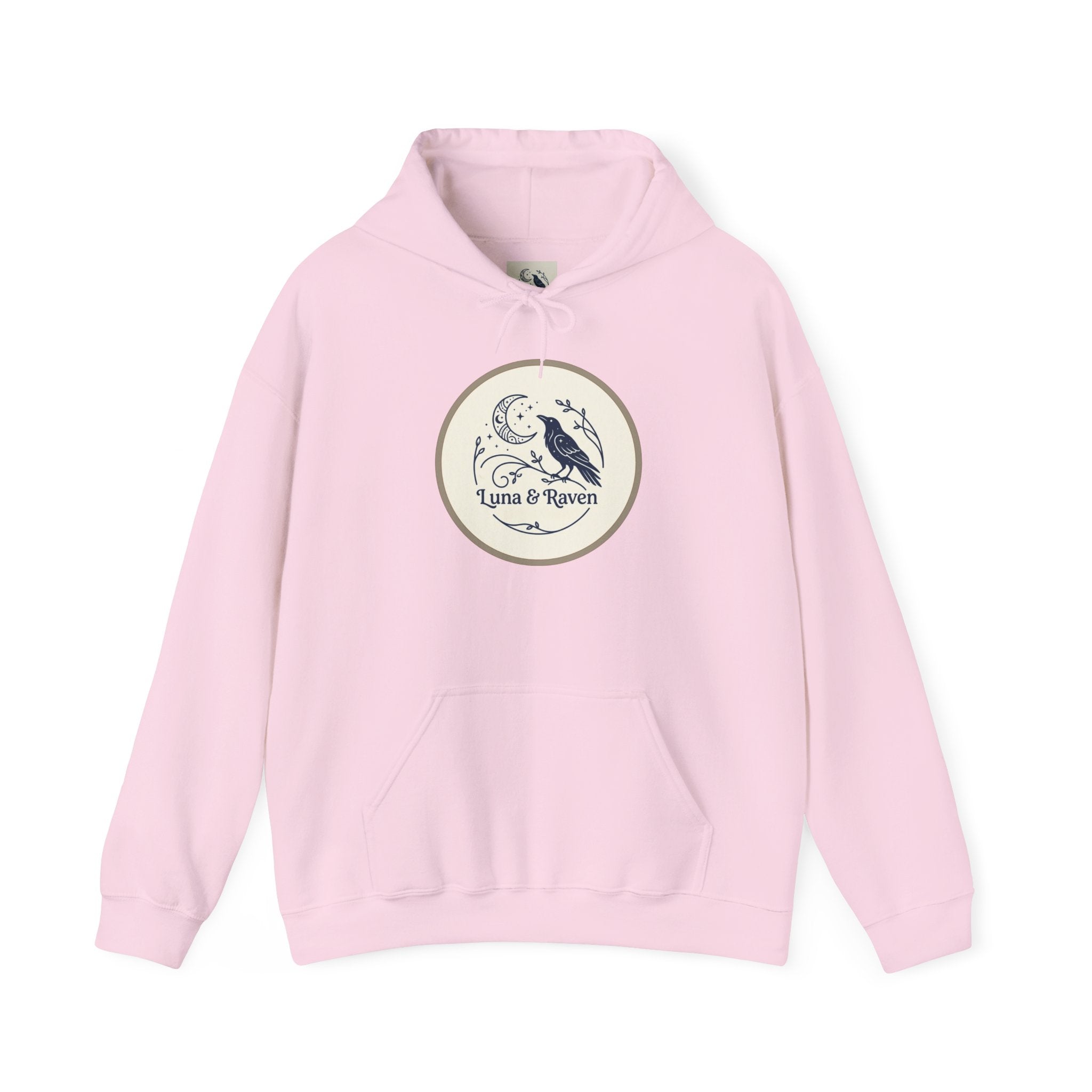 Raven & Moon Hoodie – "Luna & Raven" Celestial Pullover