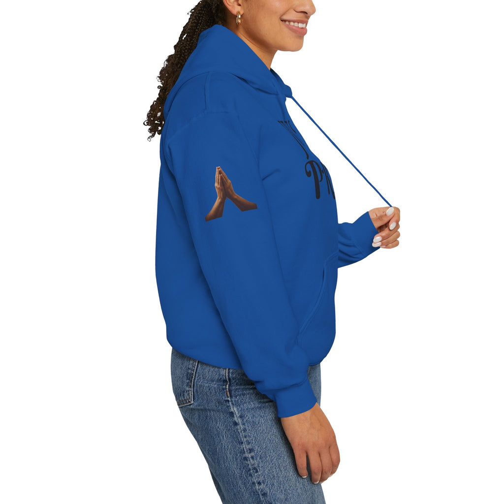 Just Pray Hoodie — Christian Faith Hoodie with Cross & Praying Hands
