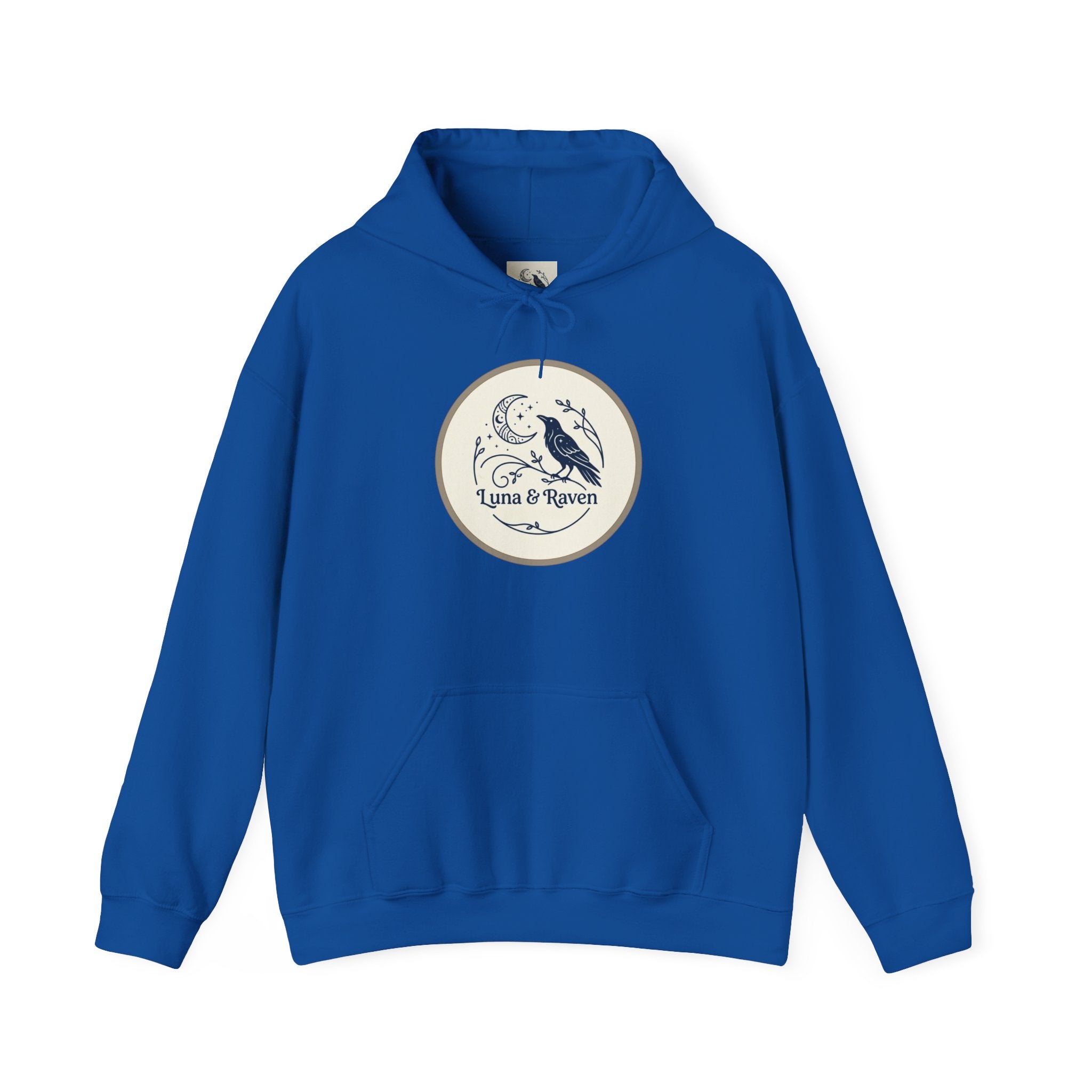 Raven & Moon Hoodie – "Luna & Raven" Celestial Pullover