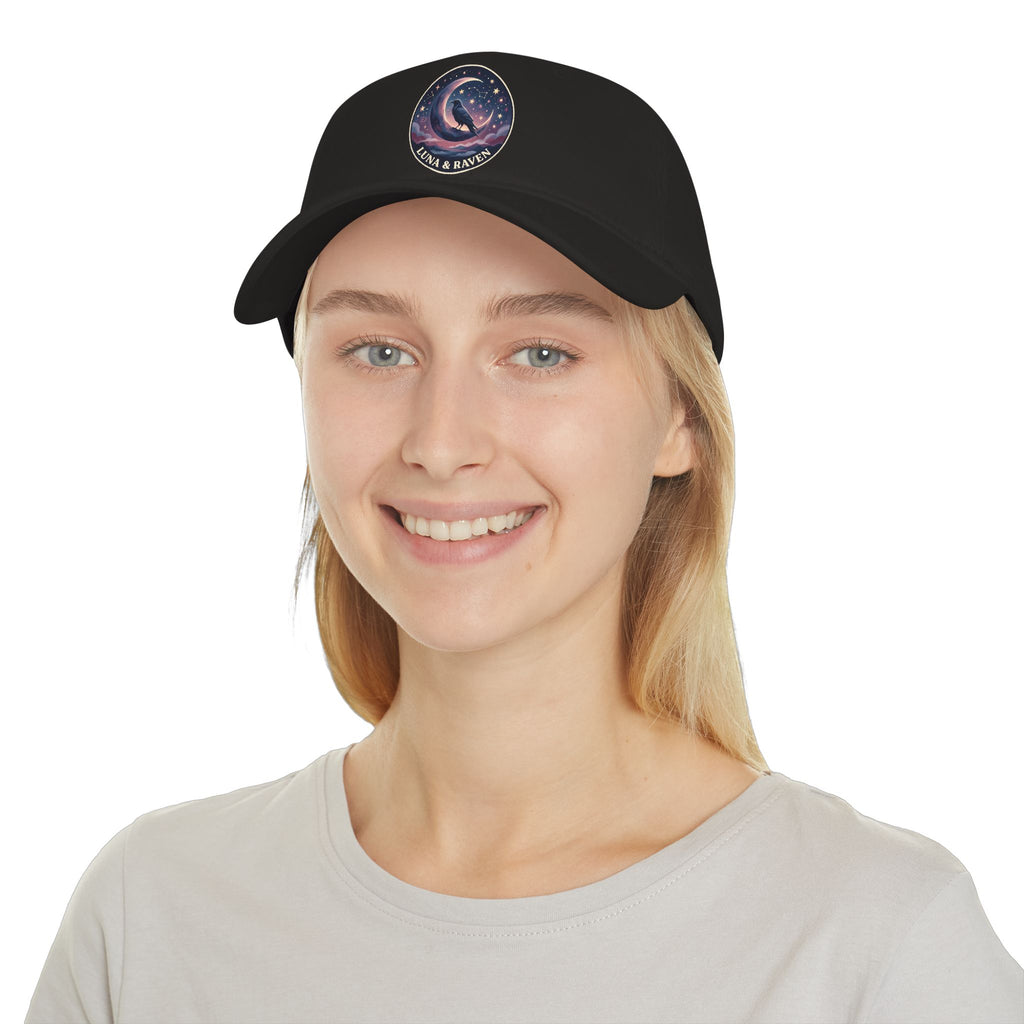 Luna & Raven Night Sky Embroidered Baseball Cap