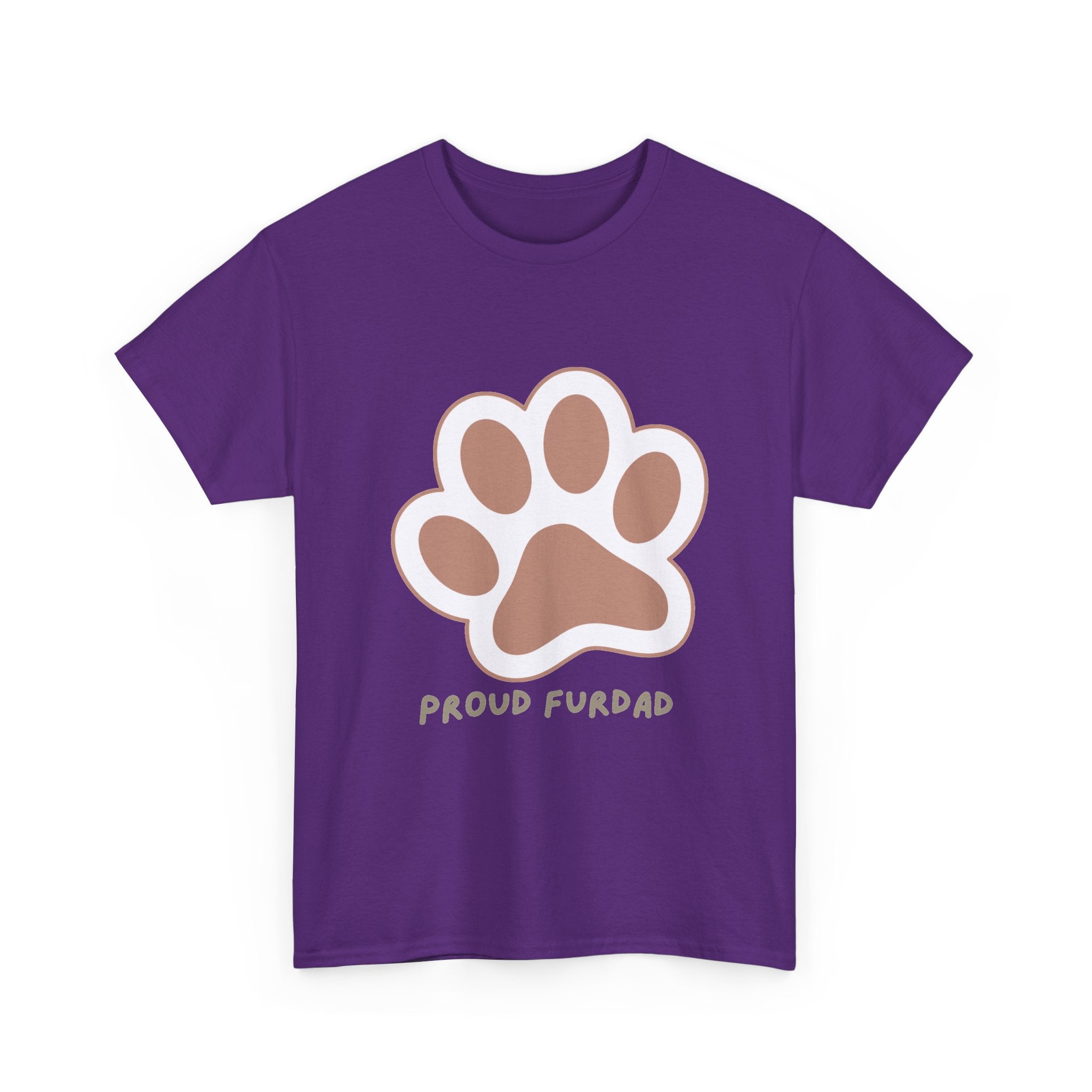 Proud FurDad T-Shirt — Cute Paw Print Dad Tee for Pet Owners