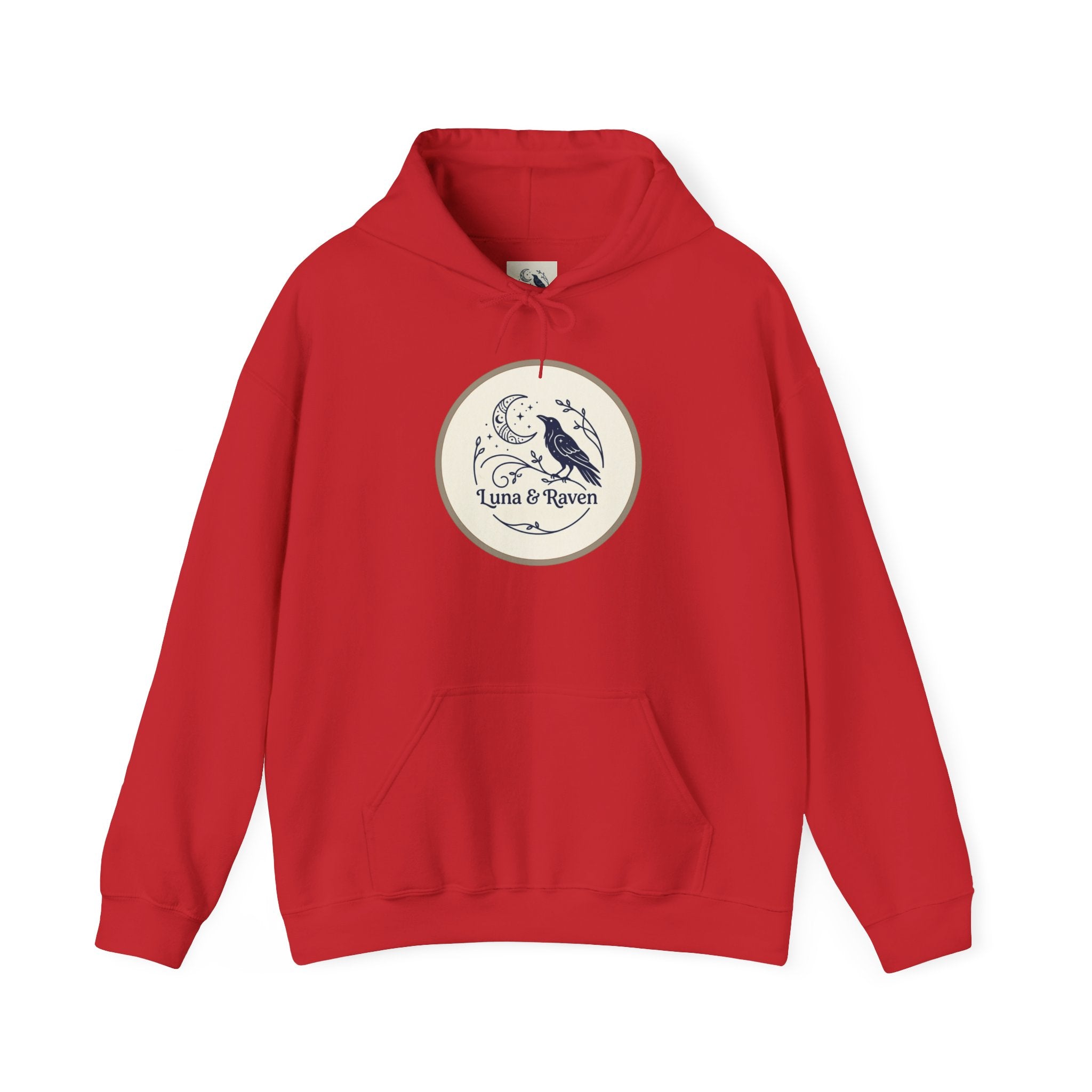 Raven & Moon Hoodie – "Luna & Raven" Celestial Pullover