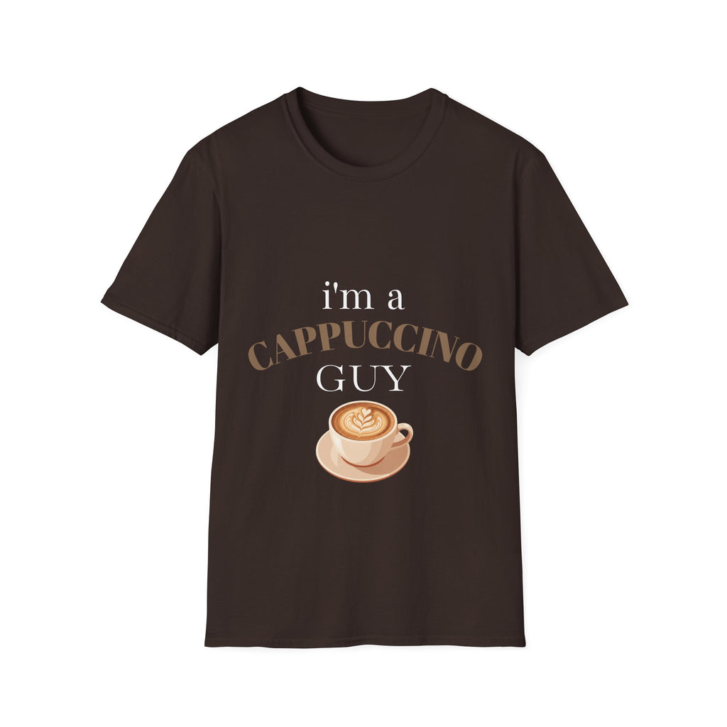 Cappuccino Guy T-Shirt – “I’m a Cappuccino Guy” Coffee Lover Tee