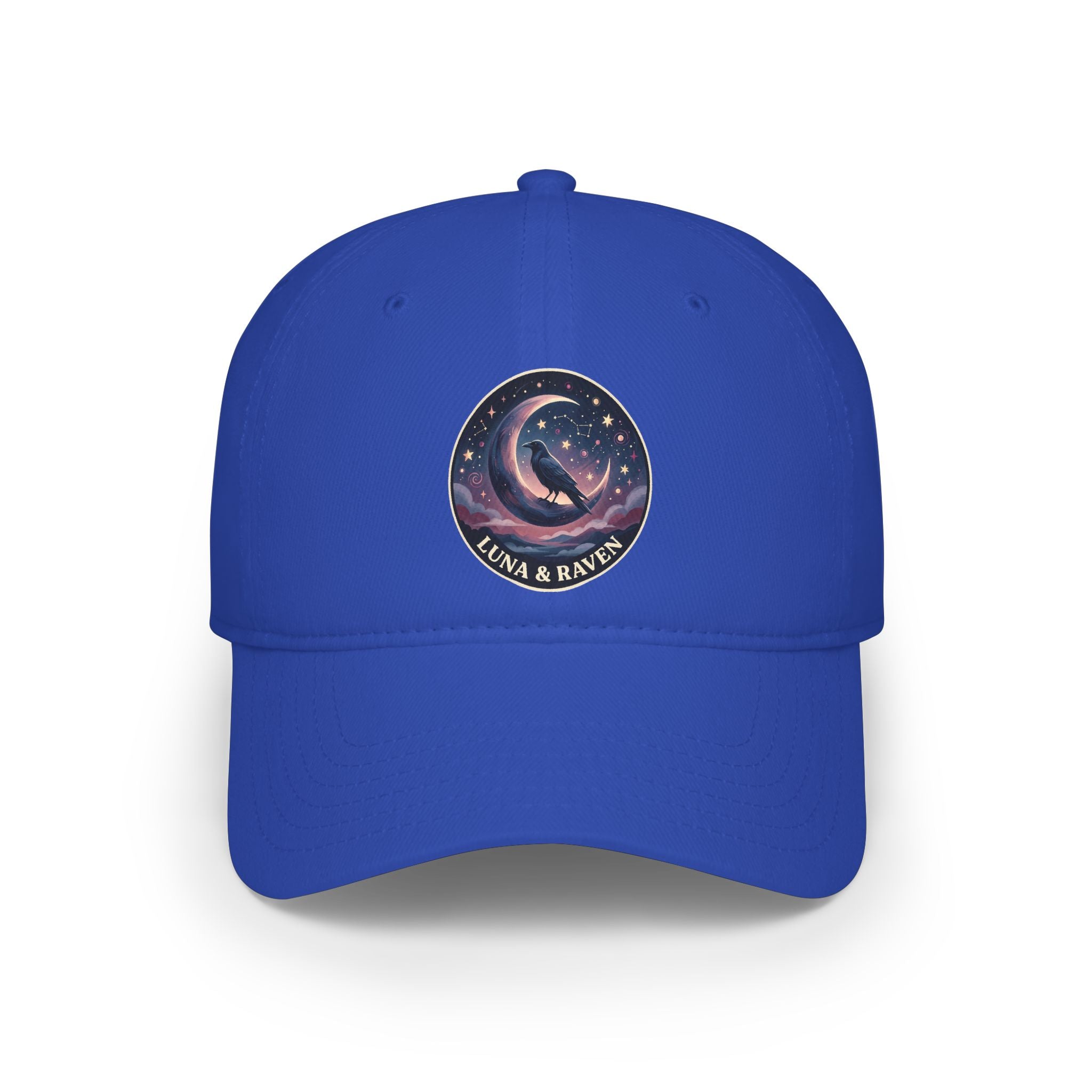 Luna & Raven Night Sky Embroidered Baseball Cap