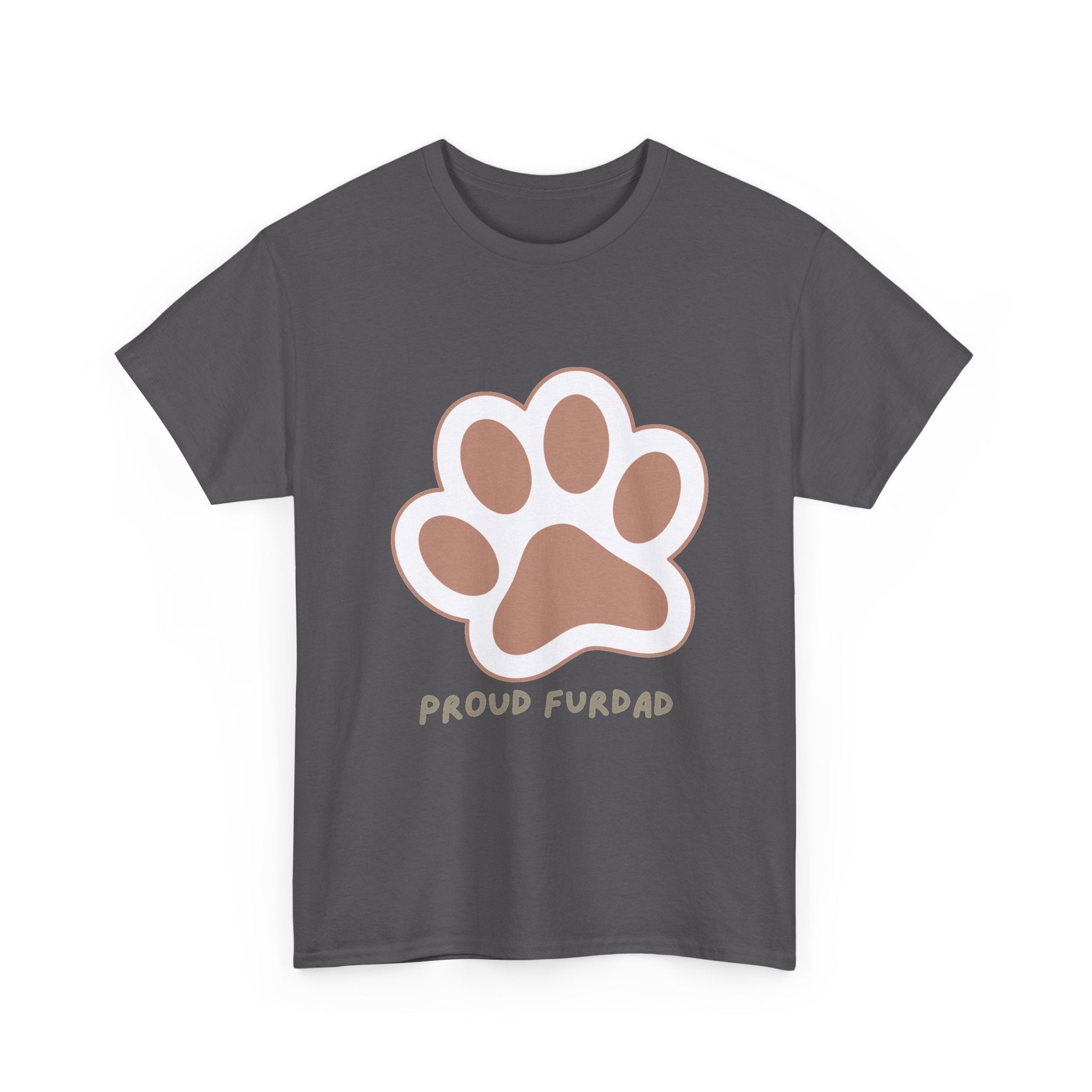 Proud FurDad T-Shirt — Cute Paw Print Dad Tee for Pet Owners