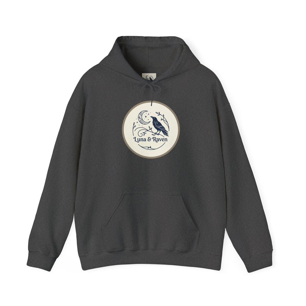 Raven & Moon Hoodie – "Luna & Raven" Celestial Pullover