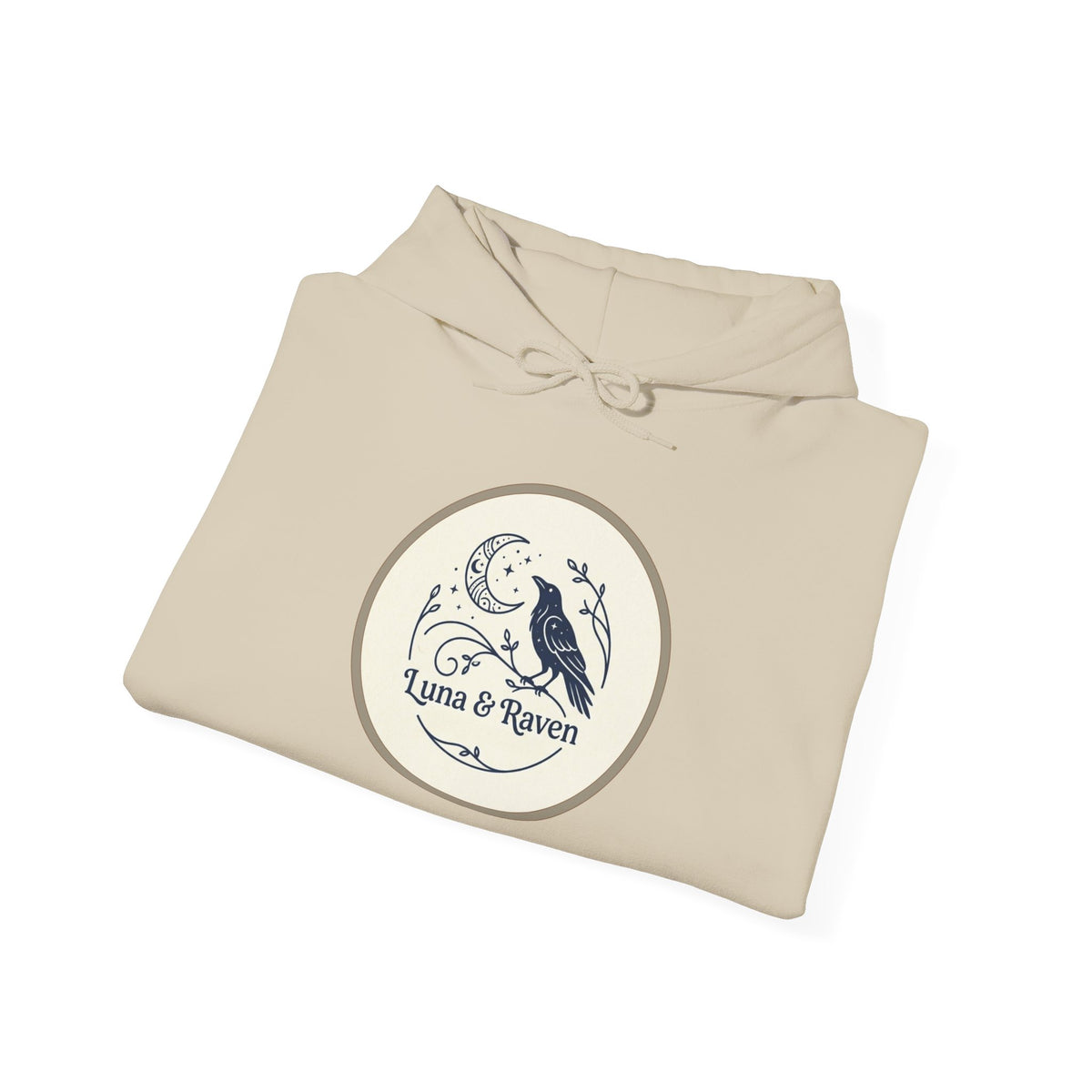 Raven & Moon Hoodie – "Luna & Raven" Celestial Pullover
