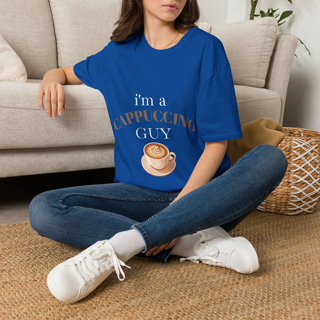 Cappuccino Guy T-Shirt – “I’m a Cappuccino Guy” Coffee Lover Tee