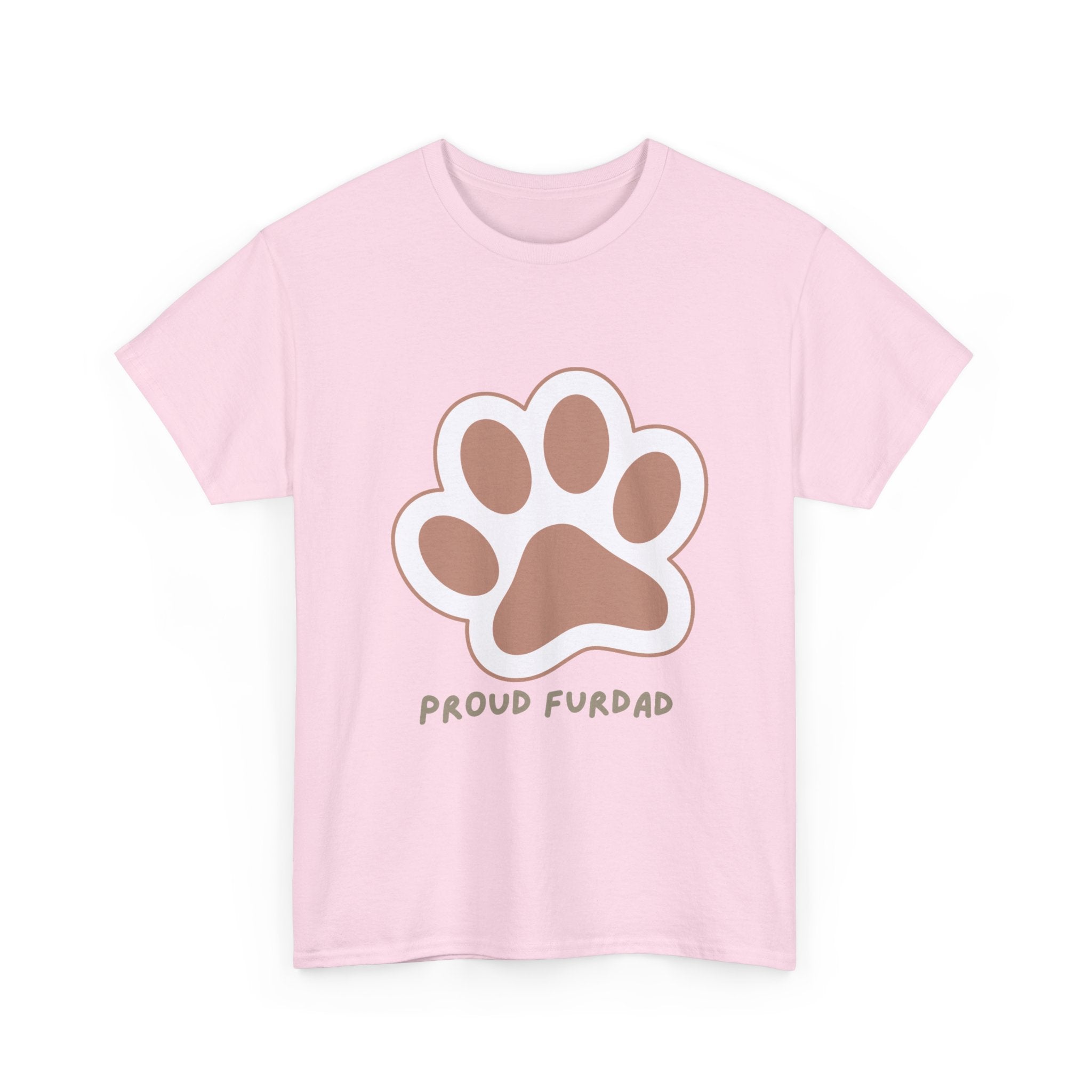 Proud FurDad T-Shirt — Cute Paw Print Dad Tee for Pet Owners