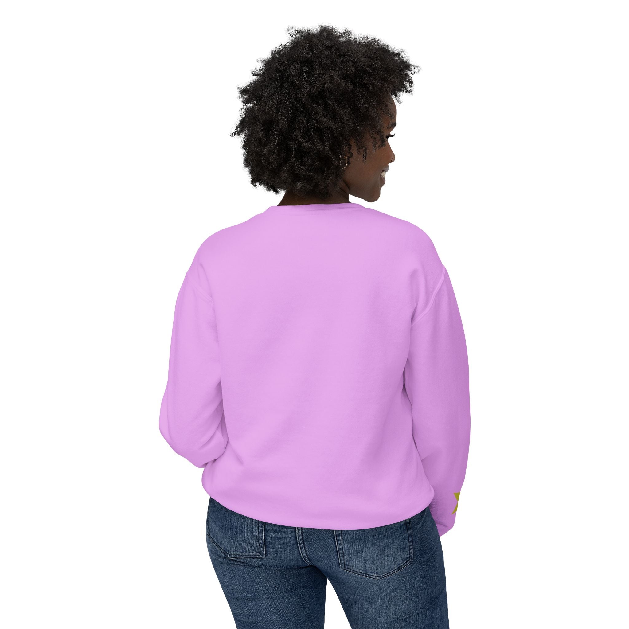 Shine Girl Crewneck Sweatshirt — Retro Star Graphic