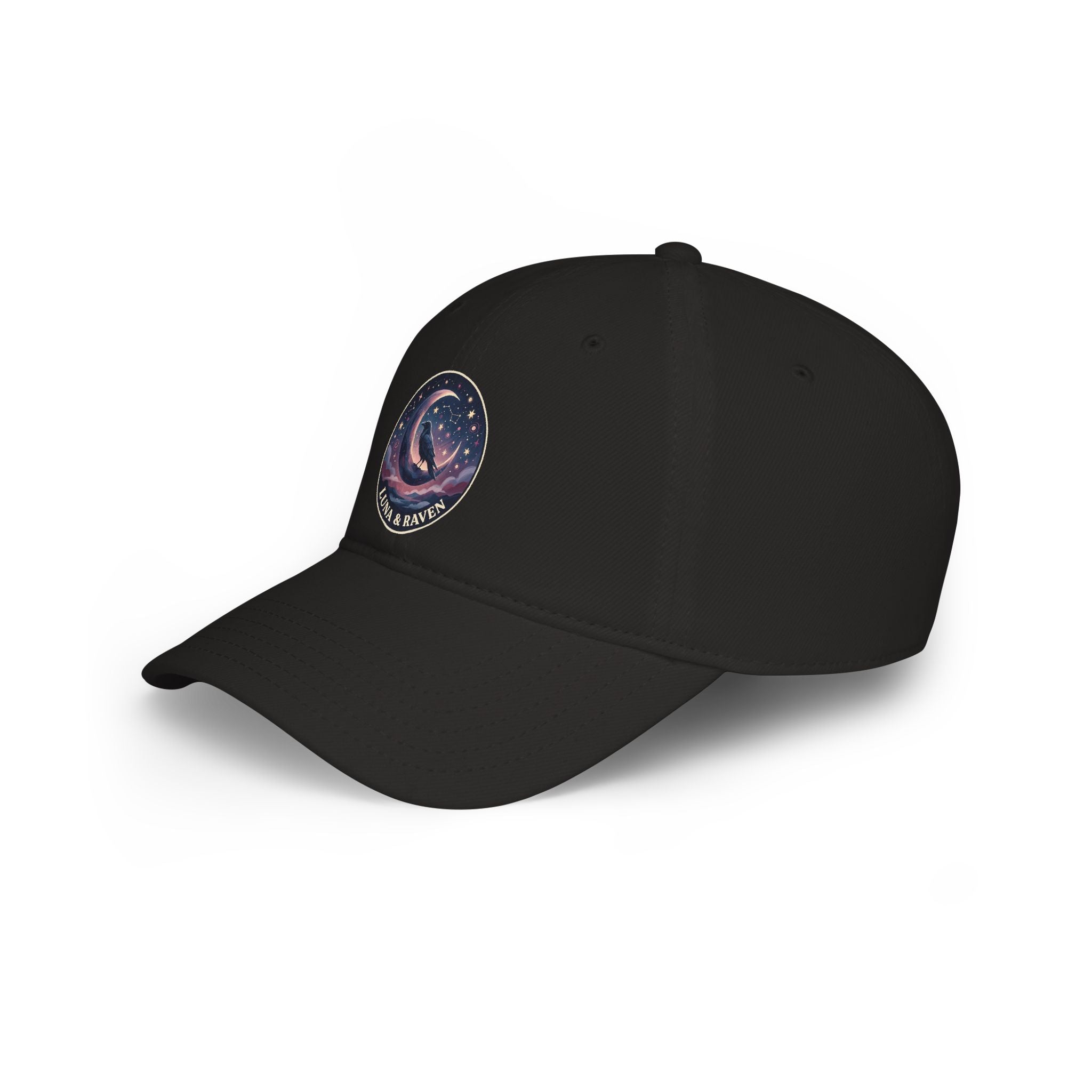Luna & Raven Night Sky Embroidered Baseball Cap