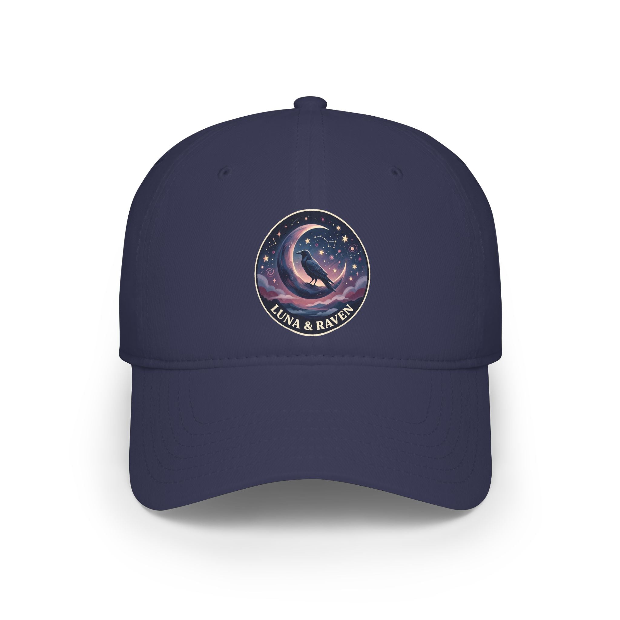 Luna & Raven Night Sky Embroidered Baseball Cap