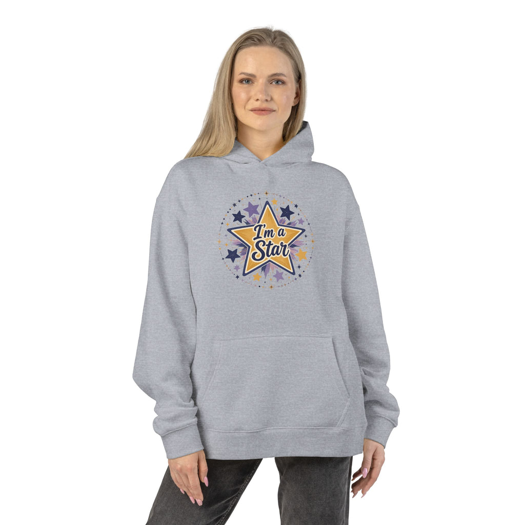 Star Graphic Hoodie — “I’m a Star” Retro Sparkle Design
