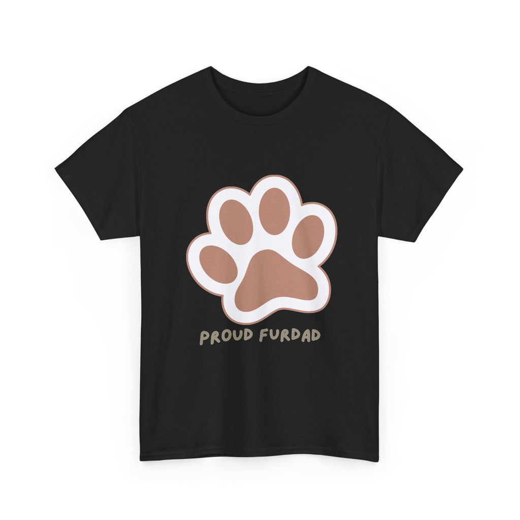 Proud FurDad T-Shirt — Cute Paw Print Dad Tee for Pet Owners