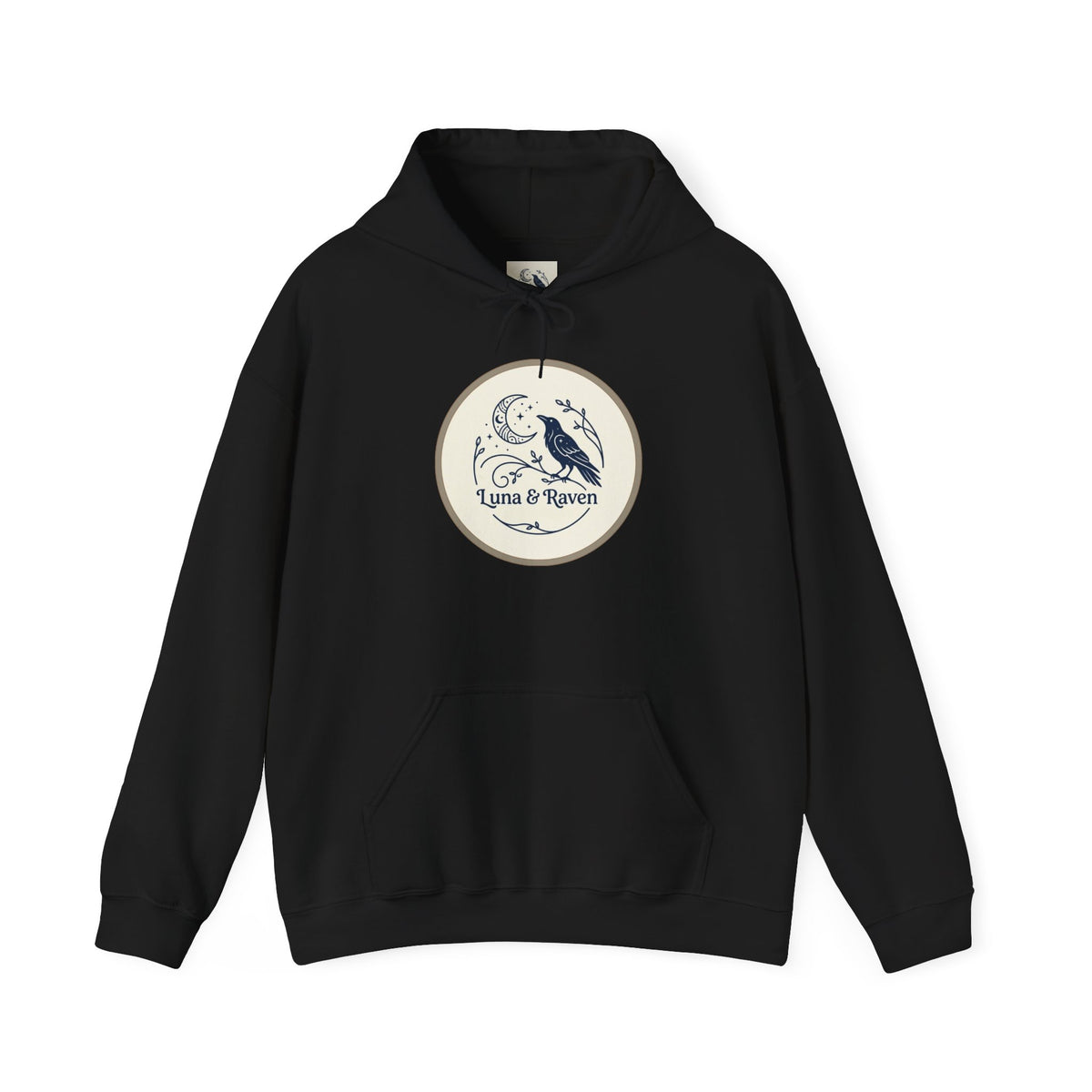 Raven & Moon Hoodie – "Luna & Raven" Celestial Pullover