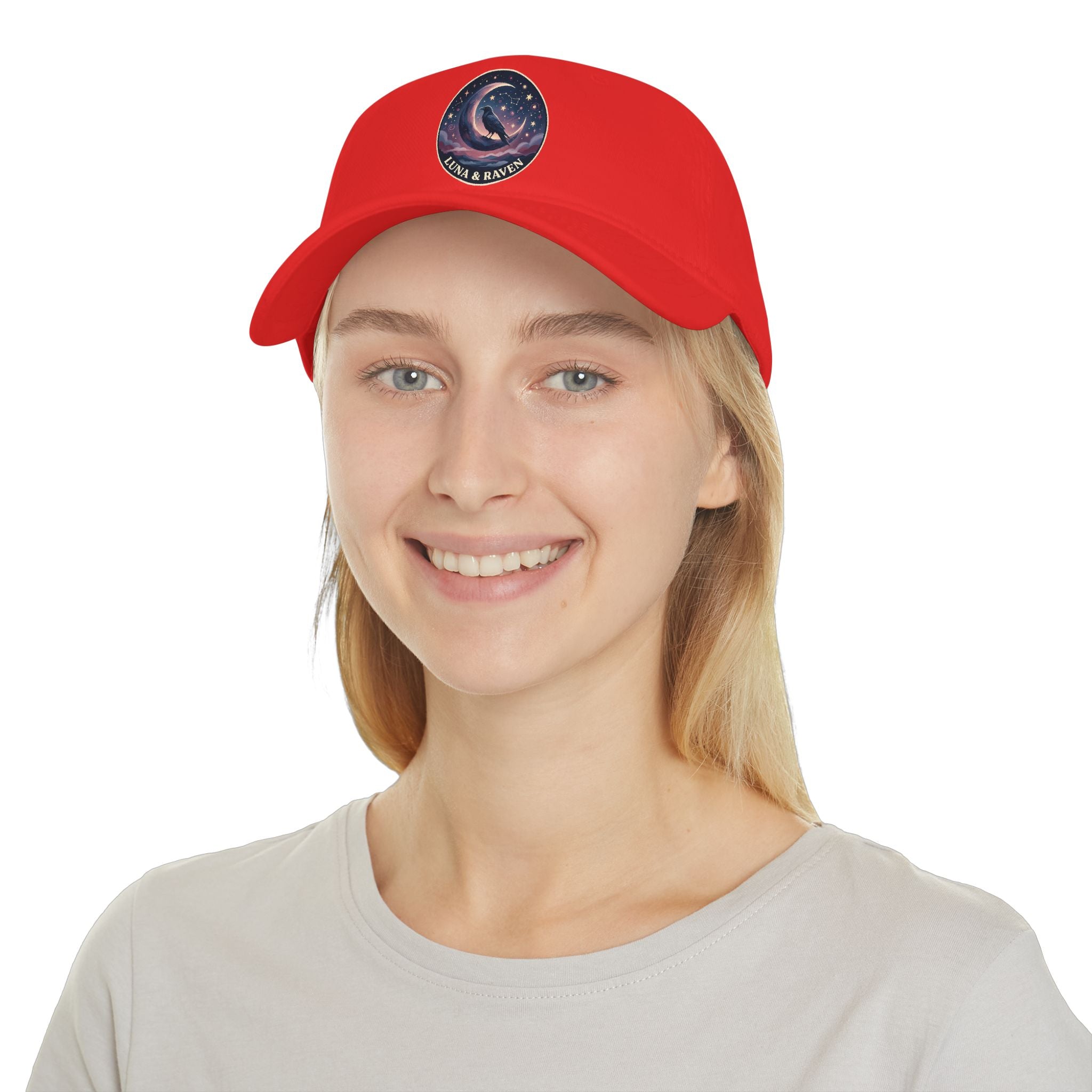 Luna & Raven Night Sky Embroidered Baseball Cap