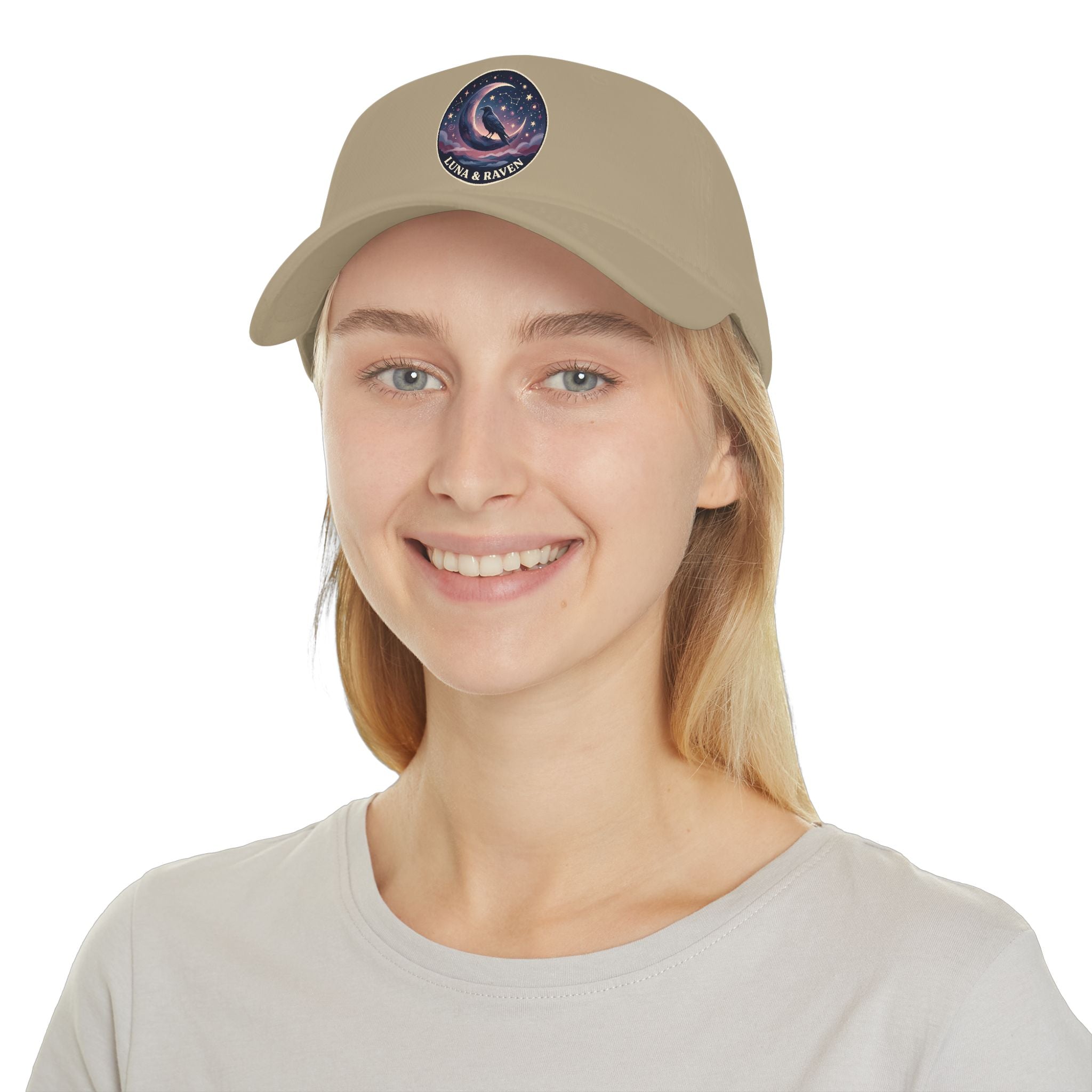 Luna & Raven Night Sky Embroidered Baseball Cap
