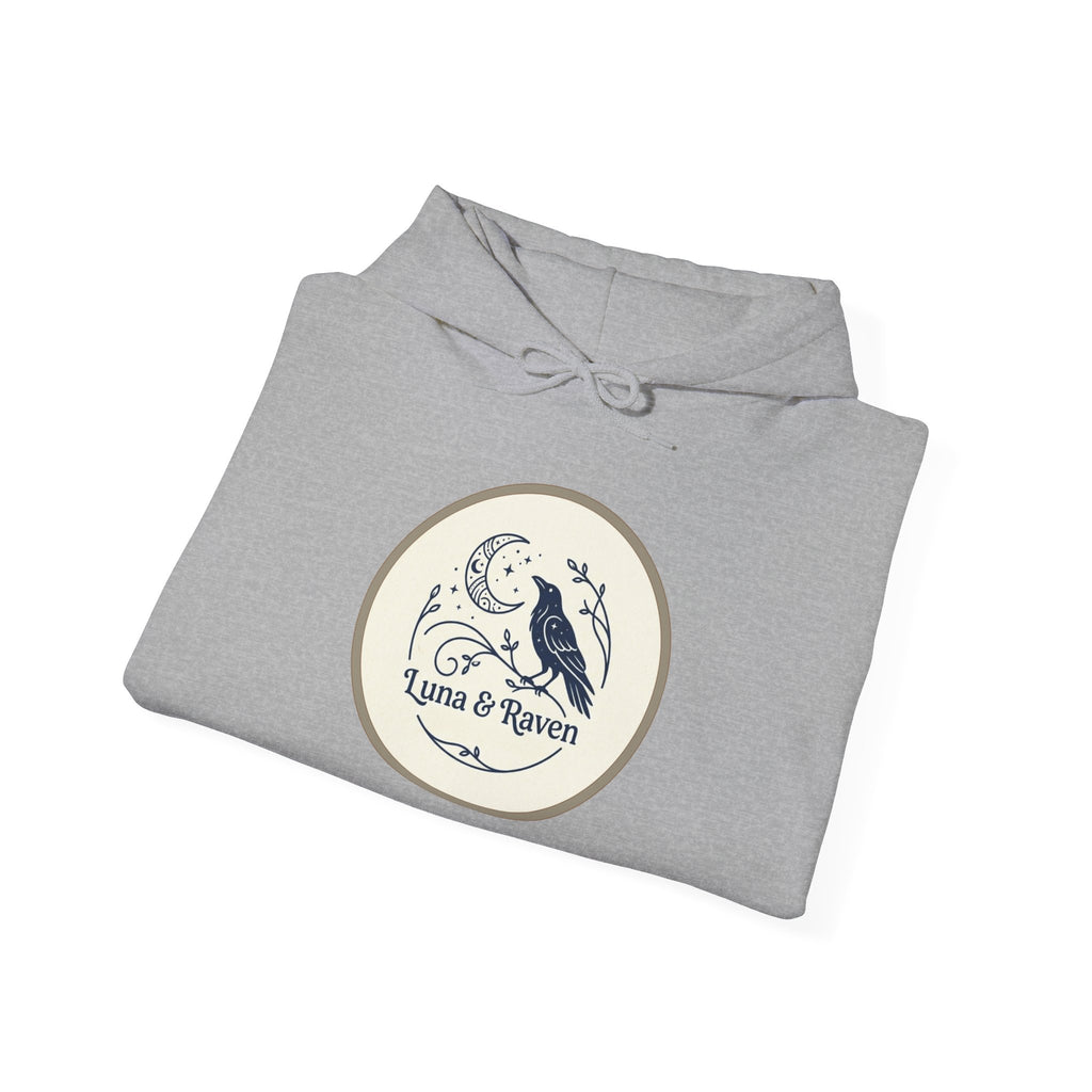Raven & Moon Hoodie – "Luna & Raven" Celestial Pullover