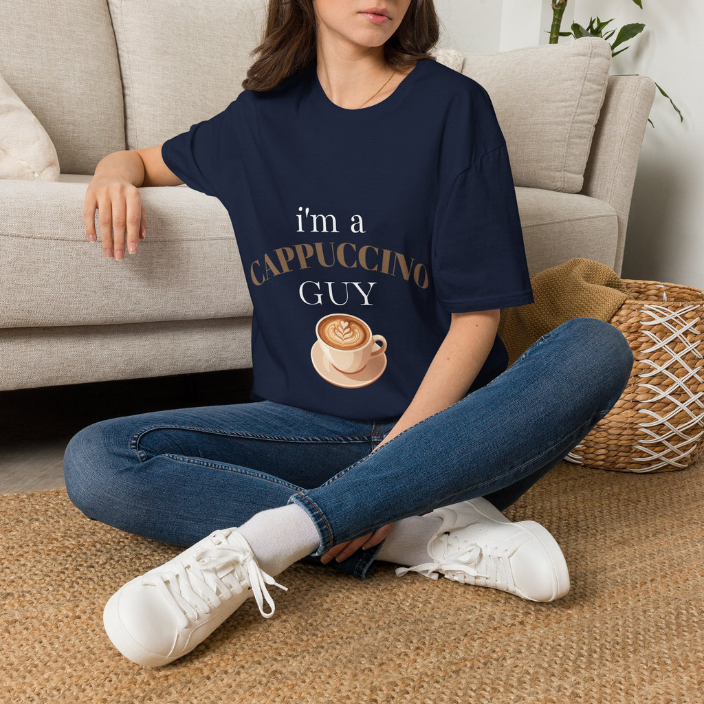 Cappuccino Guy T-Shirt – “I’m a Cappuccino Guy” Coffee Lover Tee