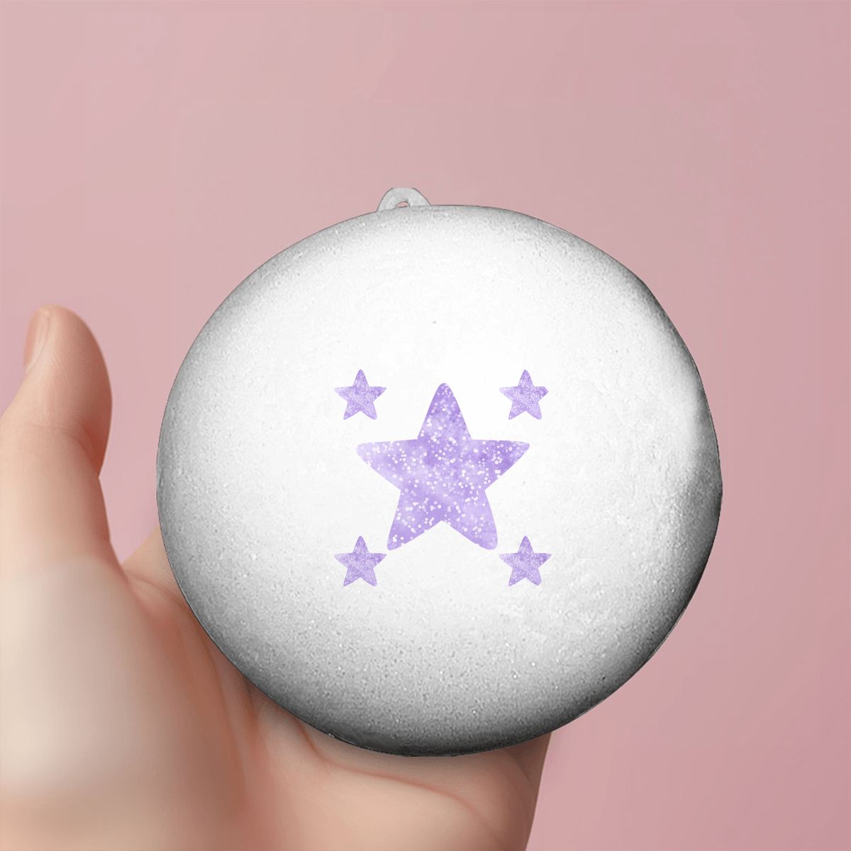 Bao Bun Squishy - purple stars
